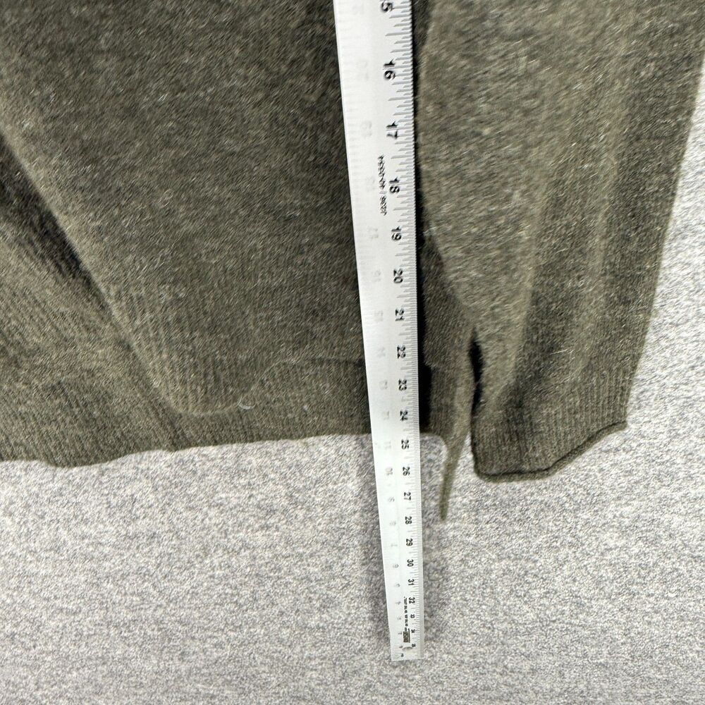 Lucky Brand Sweater Pullover Women S Small Gray Knit V-Neck Long Sleeve Wool - Picture 6 of 7